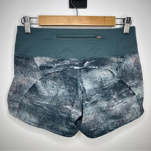 LULULEMON Azurite Mint Tint Run Times II 4” Shorts - Picture 4 of 6